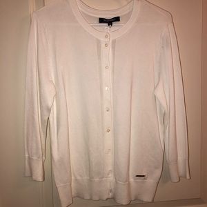 Ellen Tracy White Cardigan
